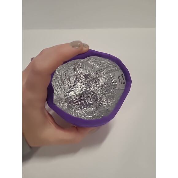 Sok-it Neoprene Pint Ice Cream Container Sleeve Purple Pink Heart Valentine's - Picture 9 of 11